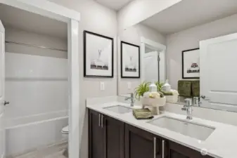 Photo rendering is representational. Actual home is under construction and finishes, elevation, and paint colors may vary. See site agent for details.