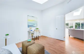 Office off living/dining room.