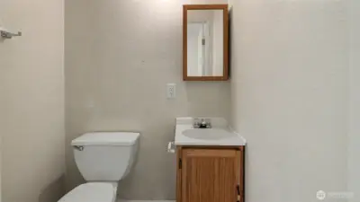 Half bath off bonus room