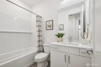 Pictures of Model Home. Not pictures of actual home. Features, colors, layout may vary.