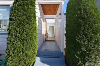 Front exterior pathway to porch