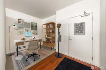 VIRTUALLY STAGED - A spacious flex room offers endless possibilities—ideal for a home office, craft room, guest space, or whatever suits your lifestyle