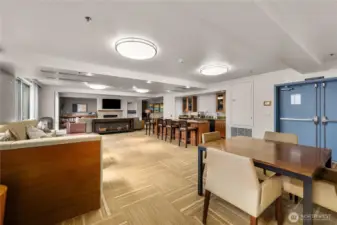 The community room is available to reserve for larger gatherings, offering a welcoming space to host celebrations, meetings, or special events