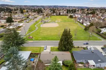 Sam Peach Park just across the street.