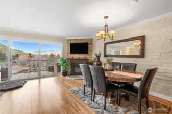 Wonderful stone fireplace