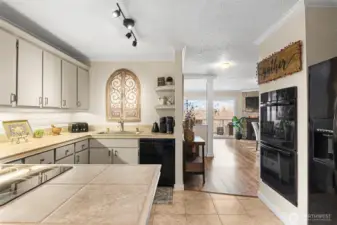 Tile kitchen with all new appliances