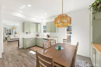 Kitchen with eating space.