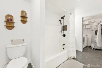 Main Floor Full Bathroom plus Utility room.