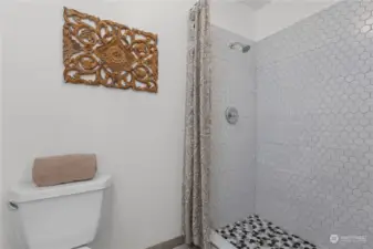 Newly updated shower in Primary