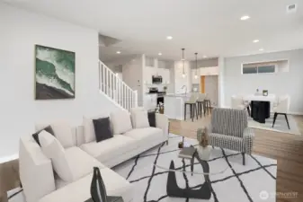 Living Room Virtually Staged.