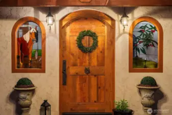 Replica of Post Hotel Entry Door in Mittenwald