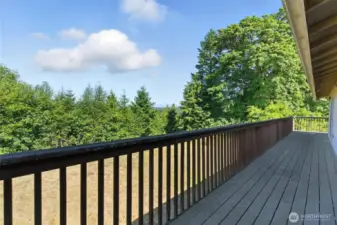Olympics from the deck and . .