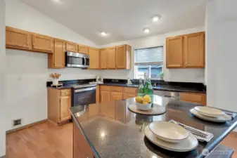 Existing appliances are included. Dishwasher is new!