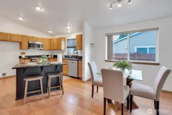 Open layout allows for easy entertaining.