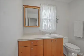 Primary bath with shower on right