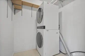 Laundry room next to pantry, newer W/D conveys with sale!