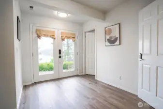 Lower floor back entry