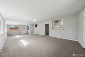 Another view of the family room - utility room included.