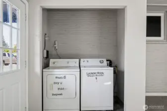Utility closet in the family room.