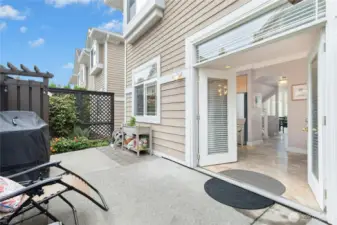 French Doors open from Dining Room on Main Level to Back Patio