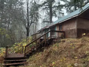 Please stay off the deck, it isn't safe to walk on.