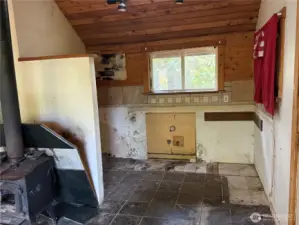 Kitchen area, ready for rebuild.