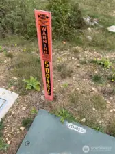 Fiber is at the edge of the lot...