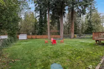 Time for a backyard party - this yard is huge!