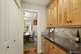 The butler's pantry! between the kitchen and formal dining...nice!