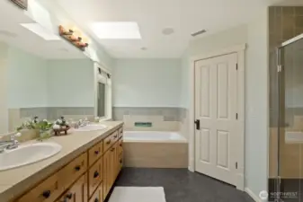 Giant primary bathroom...5 piece at its finest!