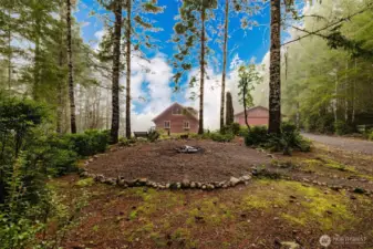 Main House & Garage from front yard