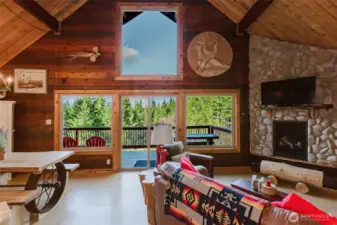 Lovely views onto the large composition deck