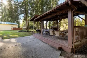 Large covered outdoor area