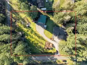 Property Outlined in red