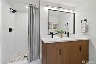 3/4 bath off primary bedroom!