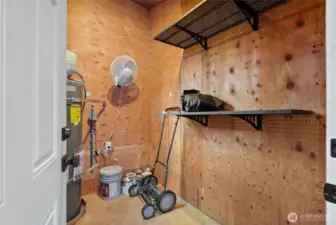 Attached shed, already plumbed