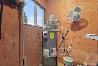 Attached shed, already plumbed