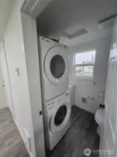 Laundry with bathroom