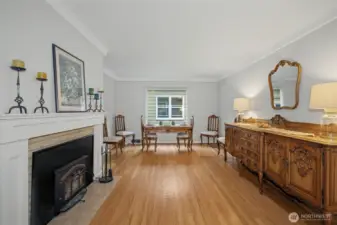 Rich hardwood floors throughout the home.