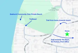 Map of some community highlights. Don't miss this gem and take over ownership of this lovely home.
