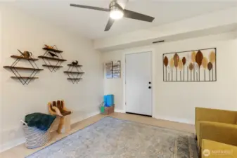 Lower level great room