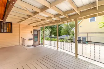 Covered Back Deck