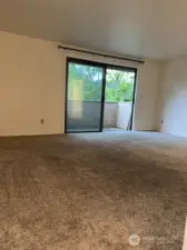 Sliding door in bedroom
