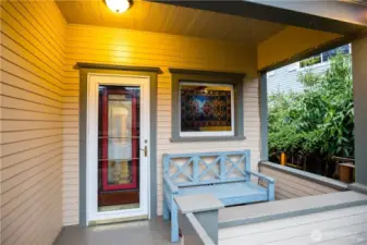 Front door of main 3 bedroom house.