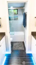 Customize your home’s ambiance with LED lighting and integrated smart home technology throughout