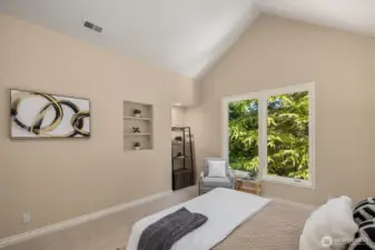 Another shot of bedroom #3, showing cute alcoves - lovely for storing those precious keepsakes.