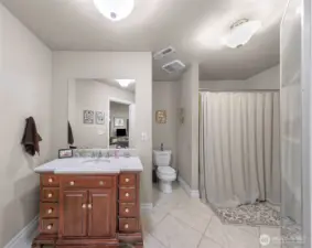 Downstairs ADU full bath