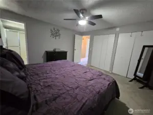 Master Bedroom with Twin Separate Closets