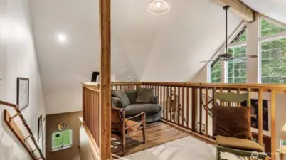 Upstairs loft area