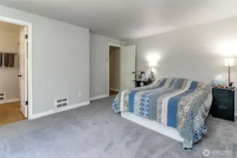 Owners suite with walk in closet and private bathroom